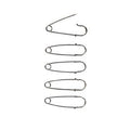 5 Épingles de bouclement sans oeillet pour ovin 8 cm