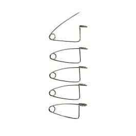 5 Épingles de bouclement avec œillet pour ovin 8 cm