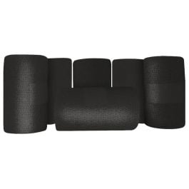 Bandes cohésives de contention couleur noir, lot de 18