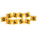 10 numéros d'identification jaune n°1