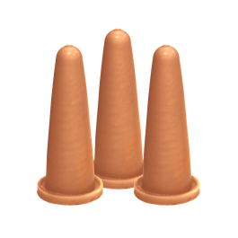 3 tétines pour socle sable 43x100mm TETIBLUE