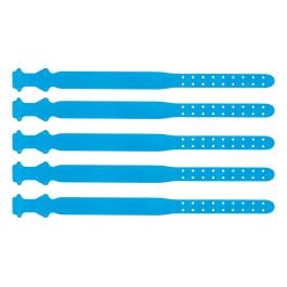 50 colliers bleus pour ovins en plastique