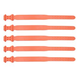 50 colliers couleur saumon en plastique pour ovins
