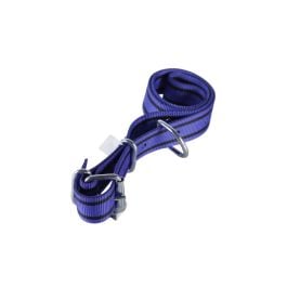 Collier en nylon double 125 x 4 cm bleu