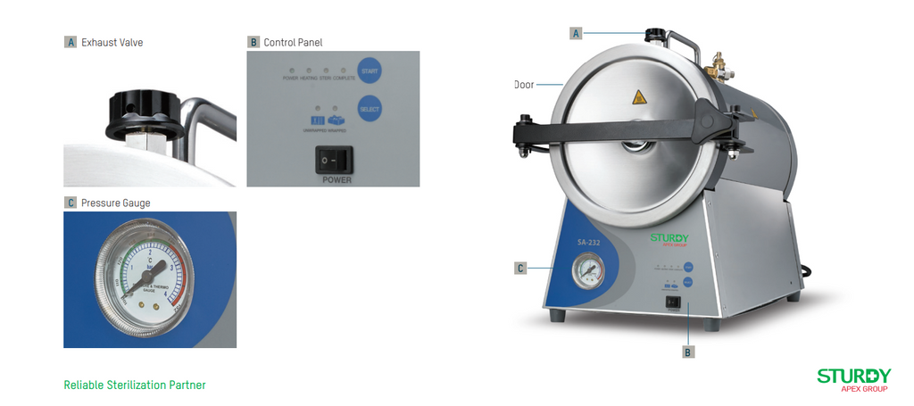 Autoclave SA-232, autre vue