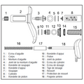Kit major pour seringue automatique metal tube plongeur 5ml NJ PHILLIPS