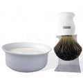 Coffret de Rasage 3P, blaireau & support, bol & savon Access blanc PLISSON