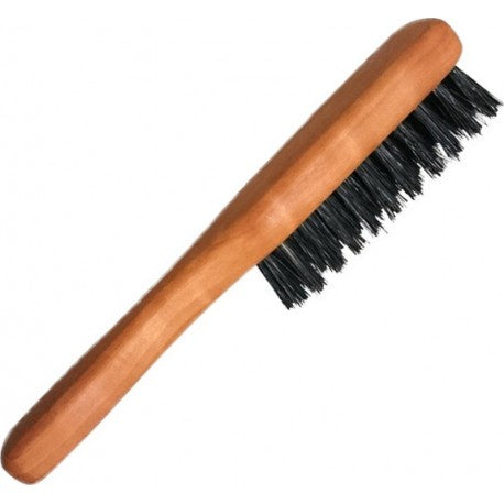 Brosse Barbe&Moustache à manche, pur poil de sanglier et Poirier, 14 cm LORDSON