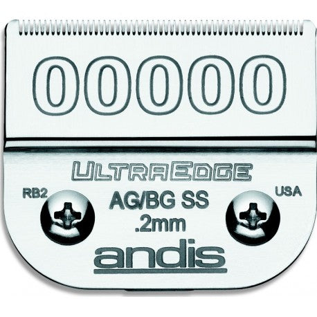 Tête de coupe N°00000 0.20 mm chirurg. inox pour tondeuse Pro ANDIS/MOSER