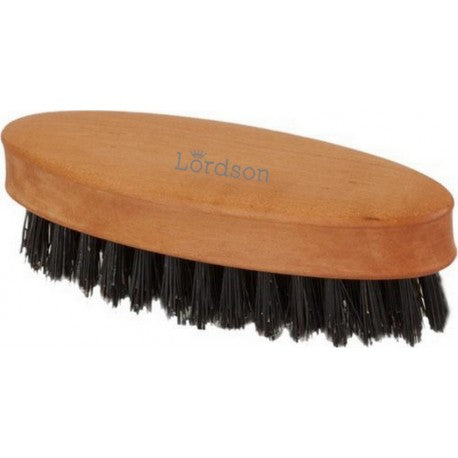 Brosse Barbe&Moustache Ovale 5 rangs 8.3 cm, pur poil sanglier, Poirier LORDSON