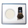 Coffret de Rasage 3P, blaireau & support, bol & savon Access gris nacré PLISSON