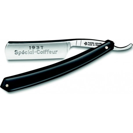 Coupe choux 5/8ème demi évidé, manche noir, spécial coiffeur THIERS ISSARD