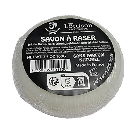 Savon à raser Aloe Vera Naturel 100g LORDSON