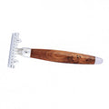 Rasoir tradition classique bois de thuya et chrome JORIS