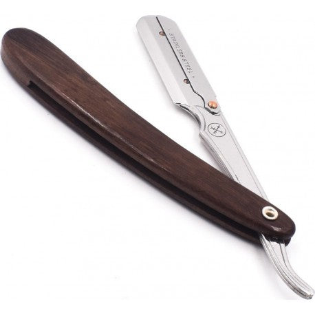 Shavette manche en bois de Sesham "bois de rose" lame droite PARKER
