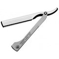 Shavette Inox avec Supports Petite et Grande Lame, manche Inox satiné DOVO