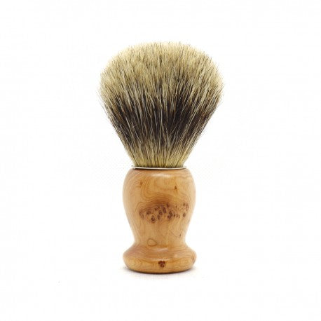 Blaireau de rasage en Bois de Cade Pur Badger Taille 12 GENTLEMAN BARBIER