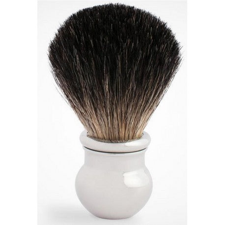 Blaireau Pur Poil Noir T12 - Laiton Massif & Palladium JORIS