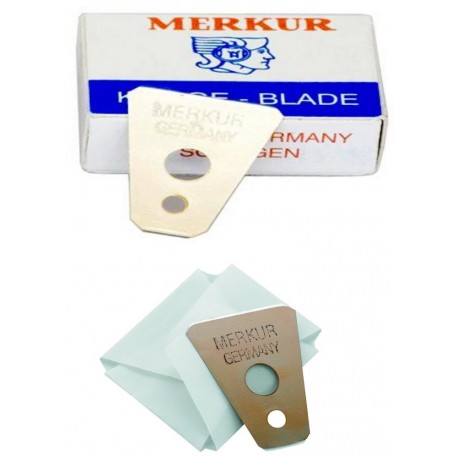 Boîte de 10 Lames Merkur pour Rasoir à Moustache & Sourcil MERKUR