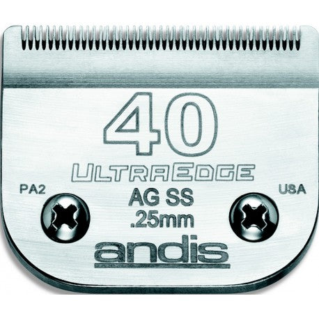 Tête de coupe N°40SS 0.25mm chirurgicale inox pour tondeuse Pro ANDIS/MOSER