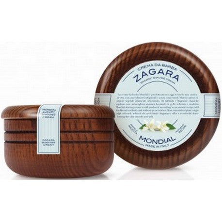 Savon-Crème à barbe ZAGARA, fleurs de citronnier, bol en bois MONDIAL 1908