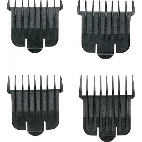 Set 4 sabots 1.5–3–6–9.5mm pour D4D/PMC/RT1/T-OUTLINER ANDIS & LA/LC8068 LORDSON