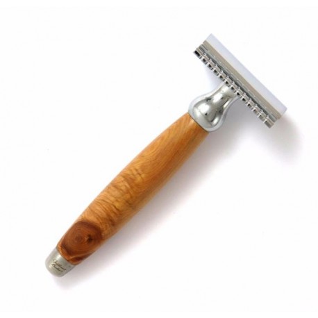 Rasoir de Sécurite, manche en bois de Cade, peigne fermé GENTLEMAN BARBIER
