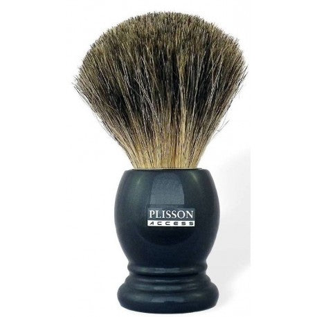 Blaireau pur poil gris de Russie, taille 12, Access, manche gris nacré PLISSON