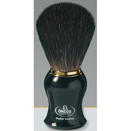 Blaireau pur poil noir manche noir OMEGA