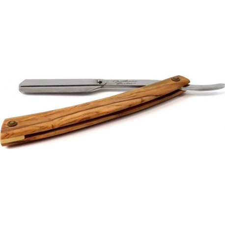 Shavette manche en bois d'Olivier GENTLEMAN BARBIER