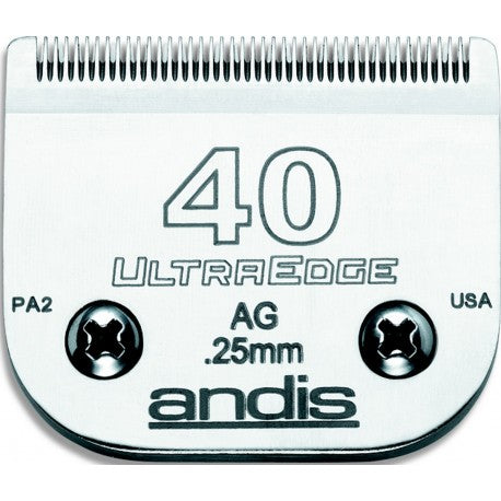 Tête de coupe N°40 0.25mm pour tondeuse Pro ANDIS/MOSER/LORDSON