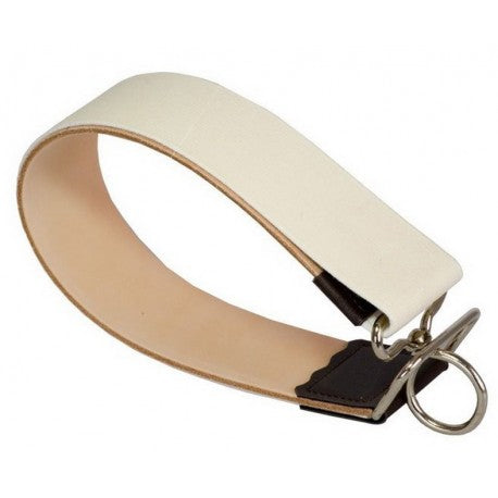 Cuir à Lanière 9185 avec attache, 1 côté tissu, 1 côté peau 350x45mm HEROLD