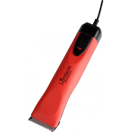 Tondeuse PRO Vétérinaire 30W secteur, 2 vit. tête chirurgicale, rouge LORDSON
