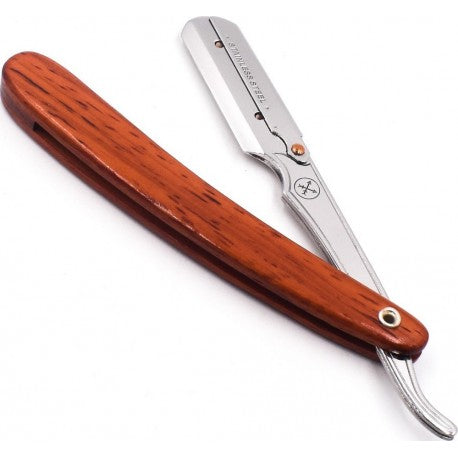 Shavette manche en bois de Palissandre lame droite PARKER