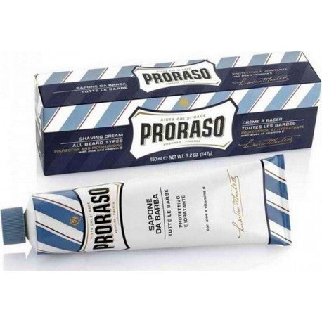 Crème à Raser Bleue, protectrice et hydratante, tube 150 ml PRORASO