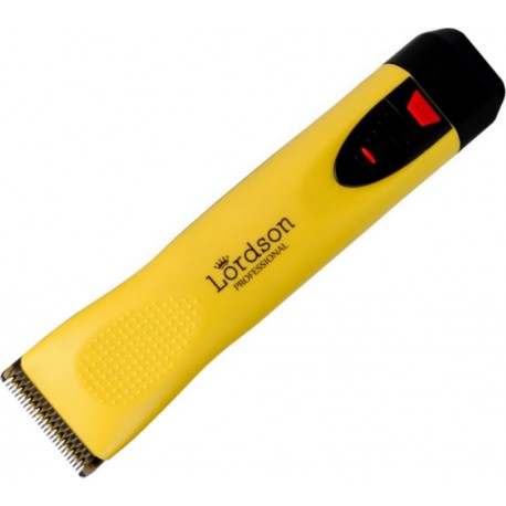 Tondeuse PRO animaux 30W recharg. et secteur, 2 batteries lithium, jaune LORDSON