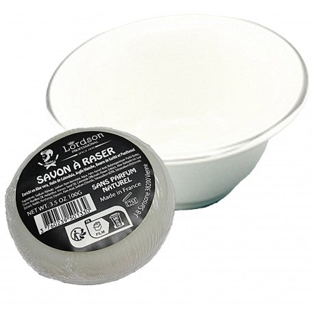 Ensemble Lordson Bol + Savon à raser Aloe Vera Naturel 100g