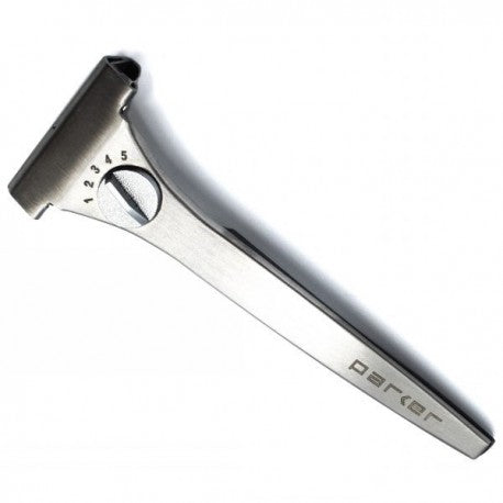 Rasoir de Sureté à injecteur réglable, laiton massif manche finition chrome