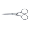 Ciseaux Gentleman à moustache droits, acier inox brossé de Solingen 11.5cm ERBE