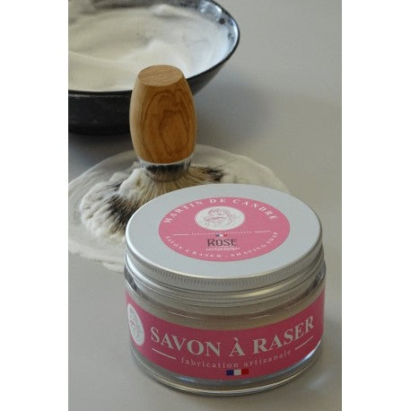 Savon à Raser parfum Rose 200gr MARTIN DE CANDRE