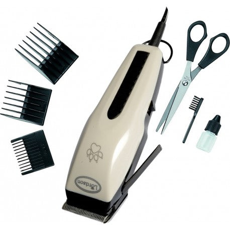 Tondeuse animaux secteur 10W blister + 3 Sabots 3, 6, 15mm + ciseaux LORDSON
