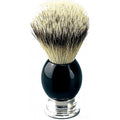 Blaireau pur Poil gris, manche noir & métal LORDSON
