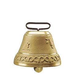 Cloche ronde en fonte de laiton 110 mm