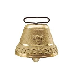 Cloche ronde en fonte de laiton 130 mm