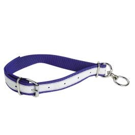 Collier pour veau en nylon bleu