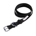 Collier en nylon double 125 x 4 cm noir